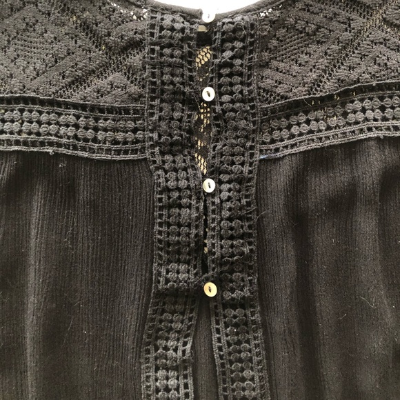 Dex flowy, black, detailed tank top - Picture 5 of 5